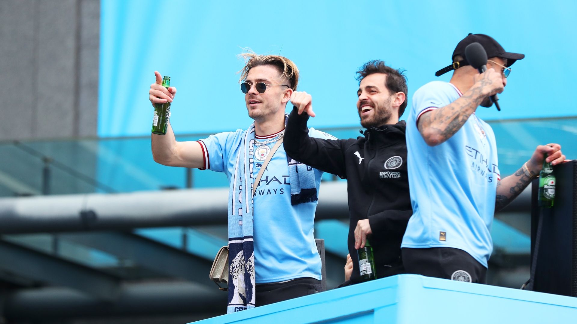 Jack Grealish Manchester City parade 2022
