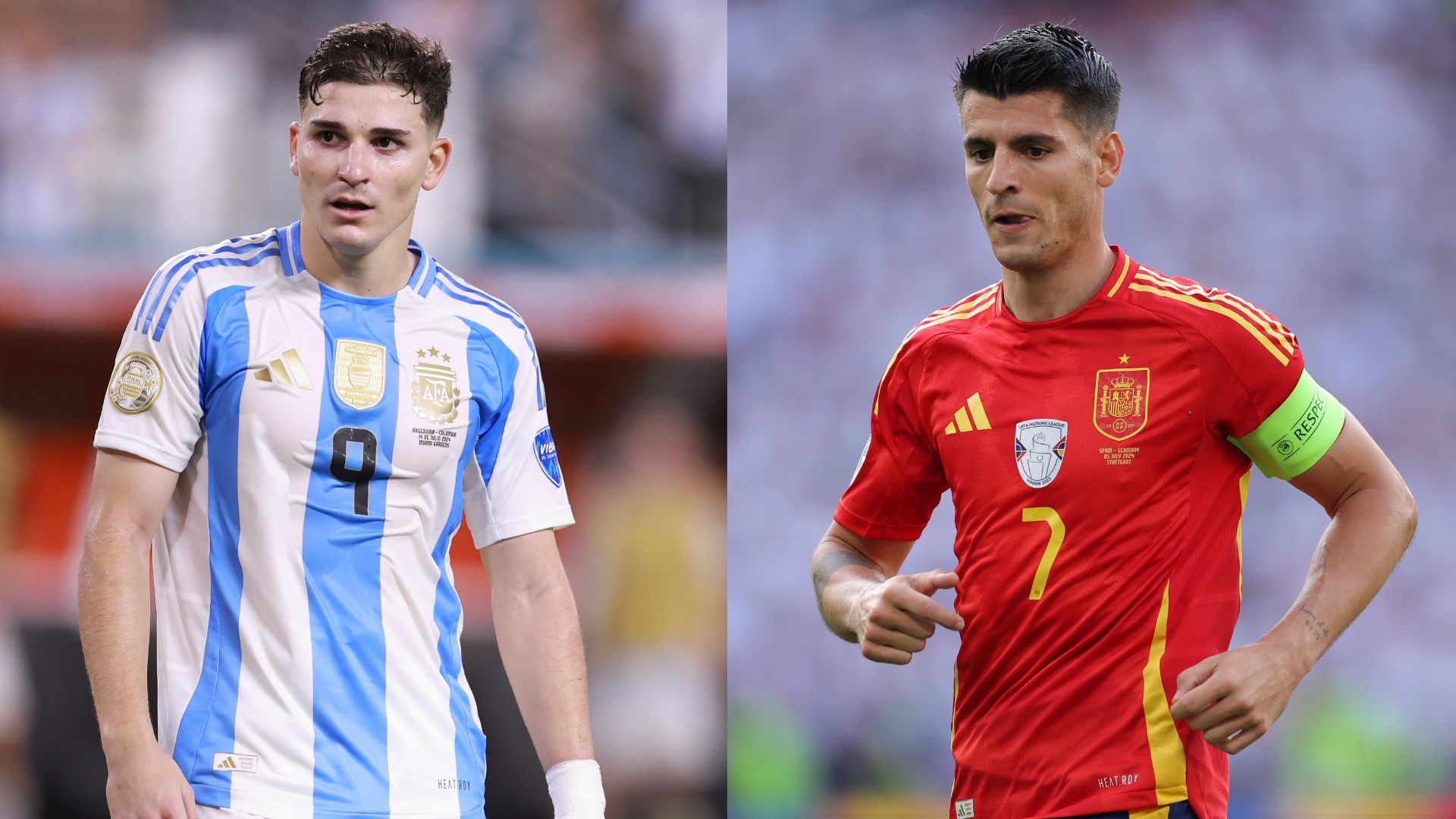 Julian Alvarez Alvaro Morata split 2024