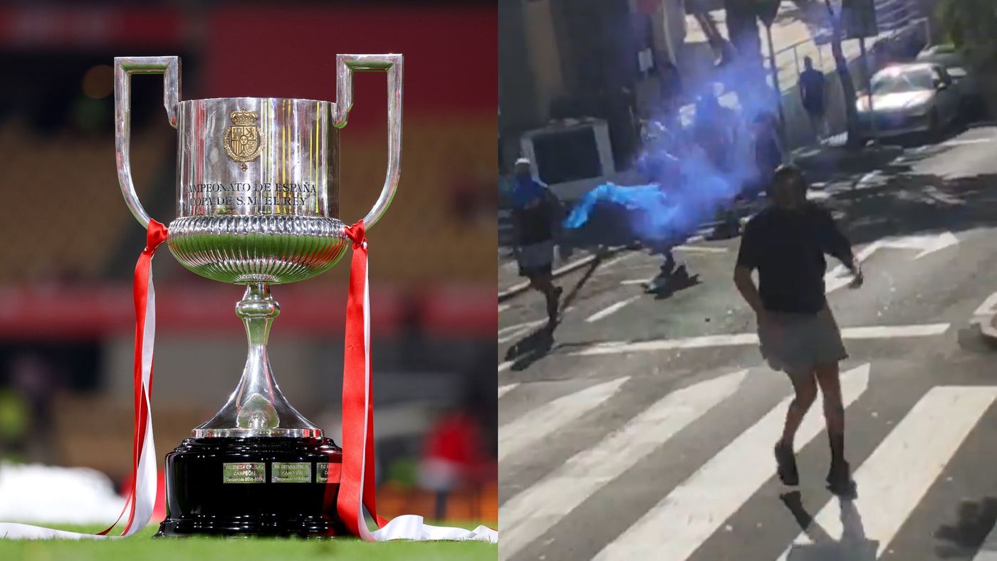 فيديو | "وجدنا سلاحًا أبيض" .. أحداث شغب تلغي مباراة في كأس ملك إسبانيا وخروج وسط حراسة أمنية!