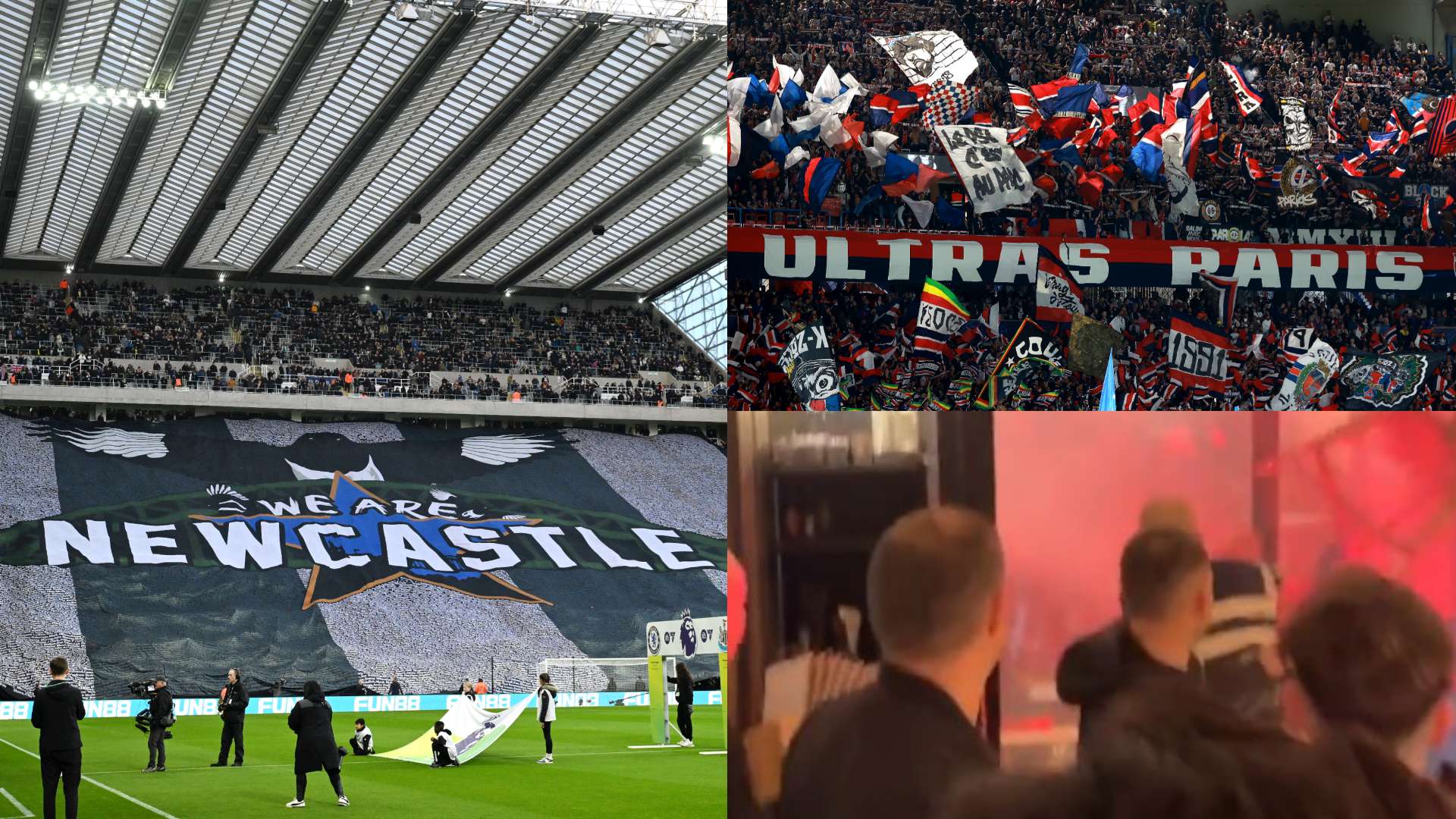 Newcastle PSG fans