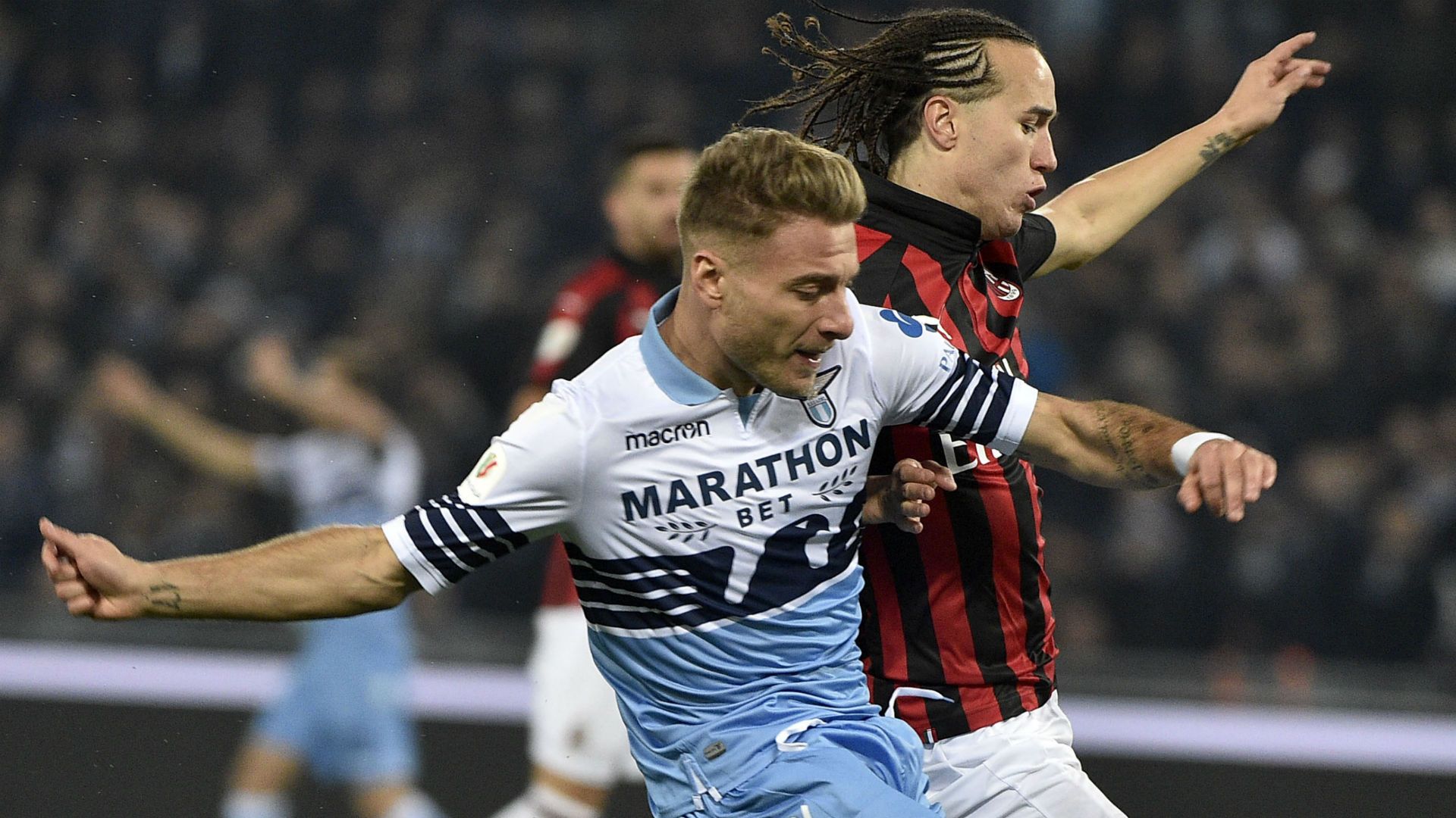 Immobile Laxalt Lazio Milan Coppa Italia