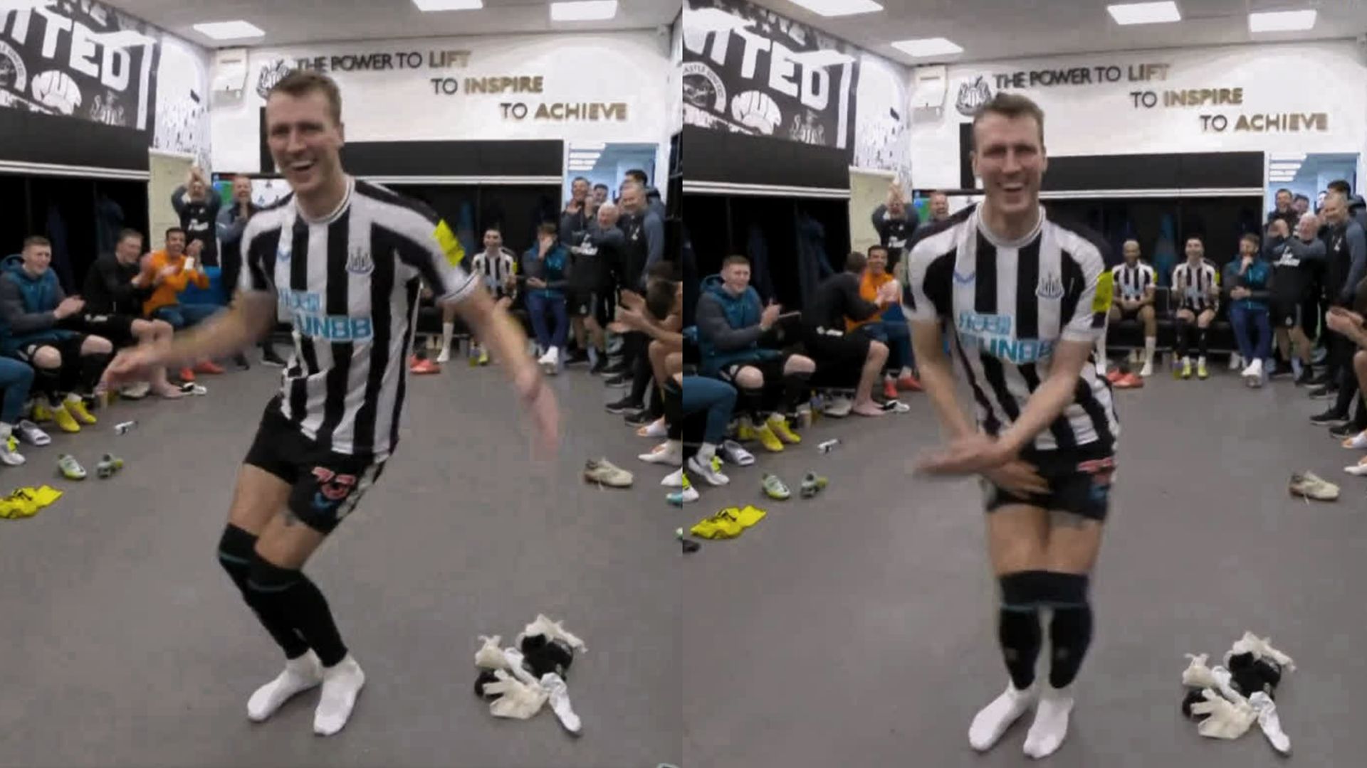 Dan Burn dance Newcastle 2022-23