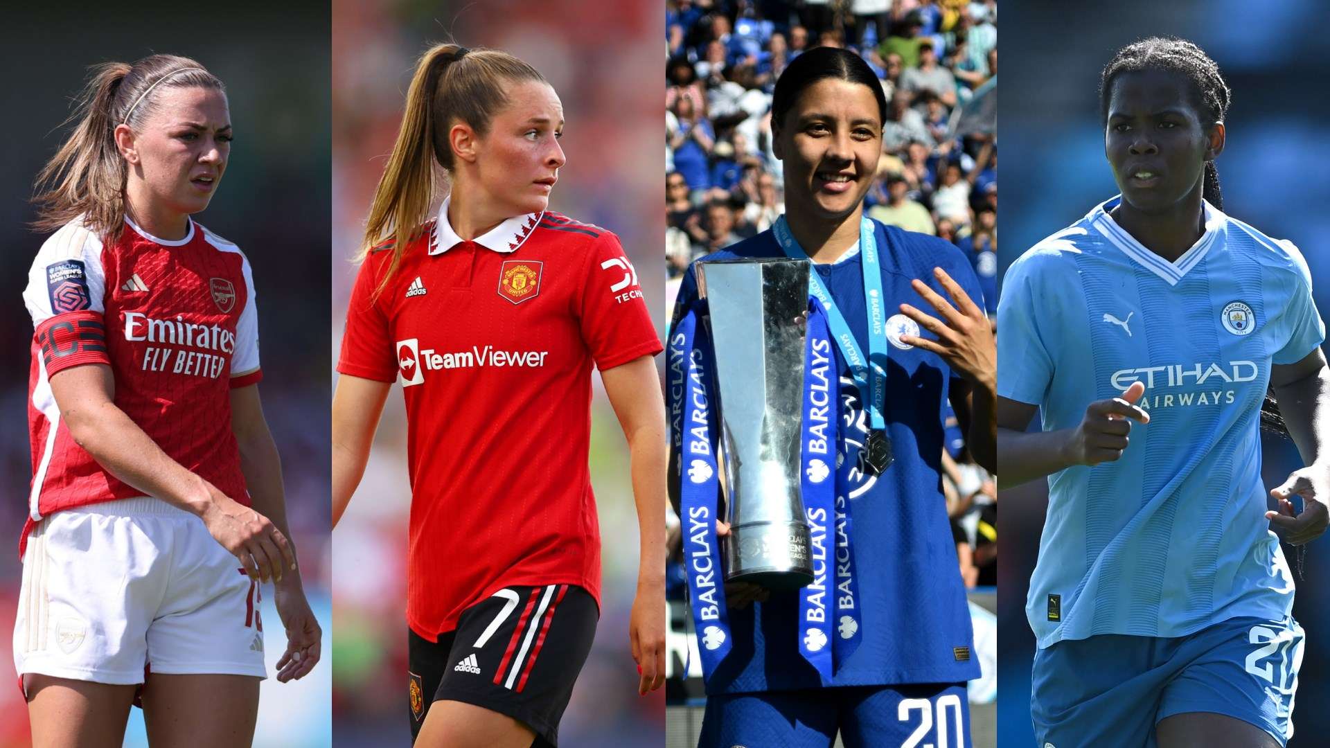 Katie McCabe Ella Toone Sam Kerr Bunny Shaw split