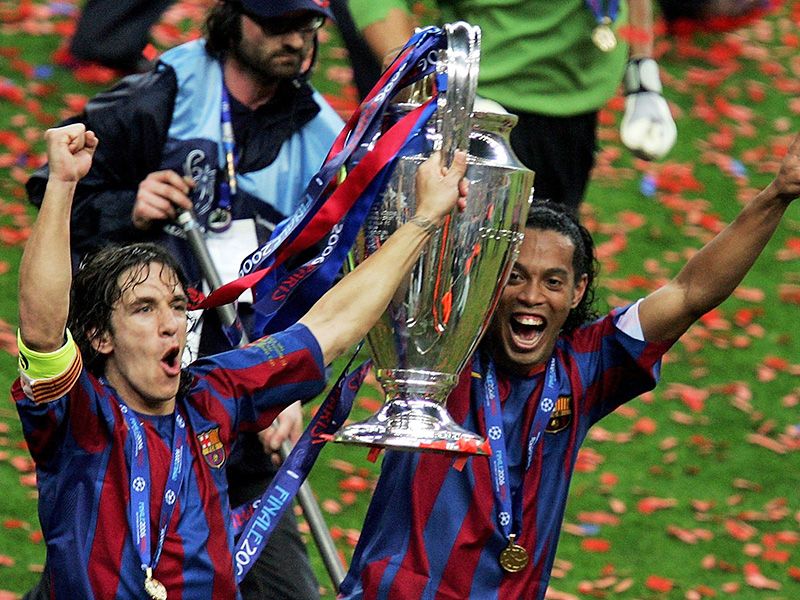 Carles Puyol Ronaldinho Barcelona European Cup Champions League 2006 PUYOLSS