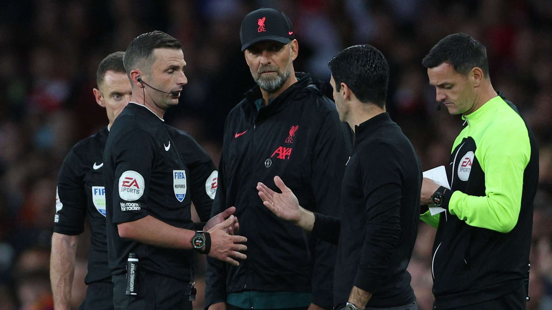 Klopp Arteta Oliver Arsenal Liverpool