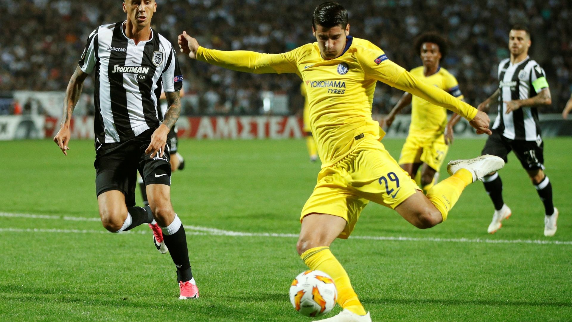 Alvaro Morata Chelsea Europa League 09212018