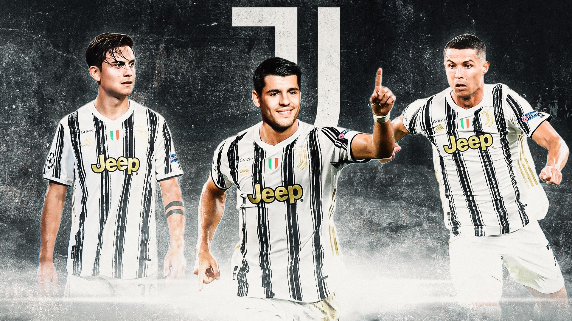 Paulo Dybala Alvaro Morata Cristiano Ronaldo Juventus