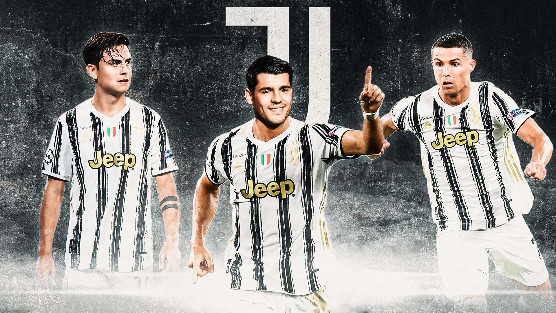 Paulo Dybala Alvaro Morata Cristiano Ronaldo Juventus