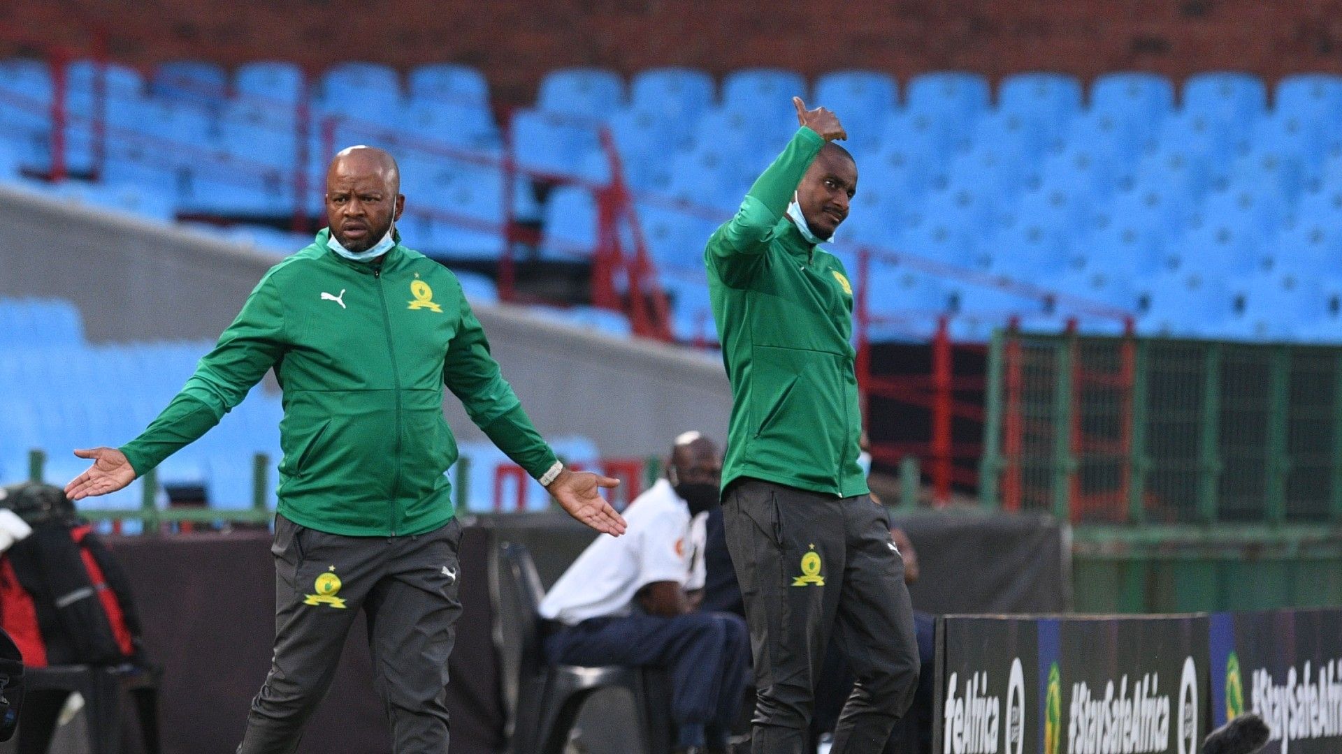 Manqoba Mngqithi & Rhulani Mokwena, Mamelodi Sundowns, February 2021