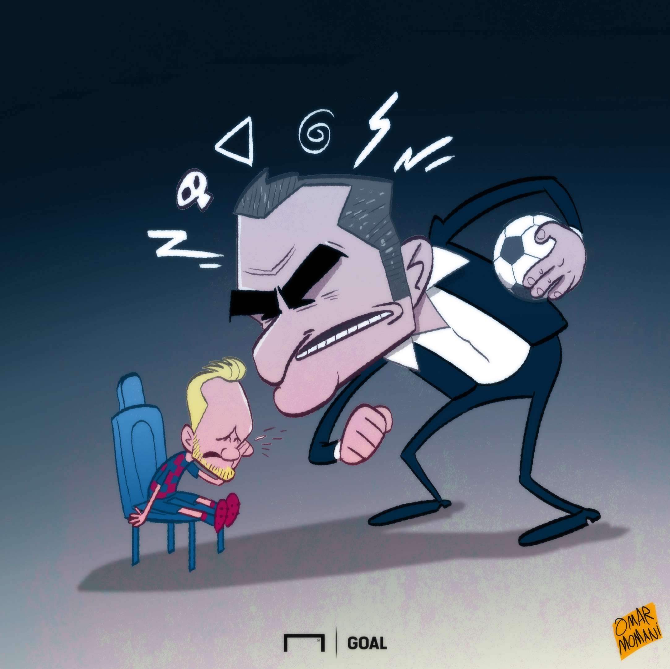 Cartoon: Valverde & Rakitic's ball