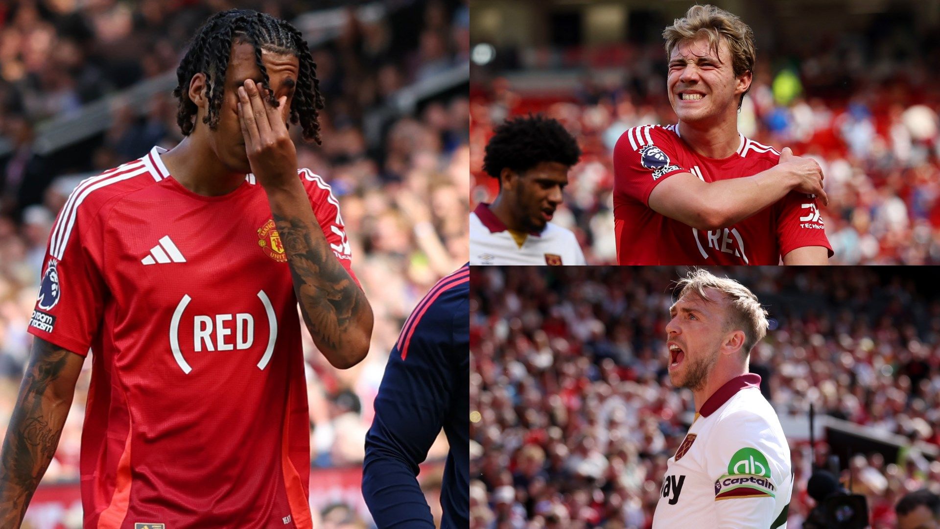 Man Utd player ratings vs West Ham: More Old Trafford misery as Rasmus Hojlund struggles again while Leny Yoro injury compounds another awful afternoon for Ruben Amorim | Goal.com UK