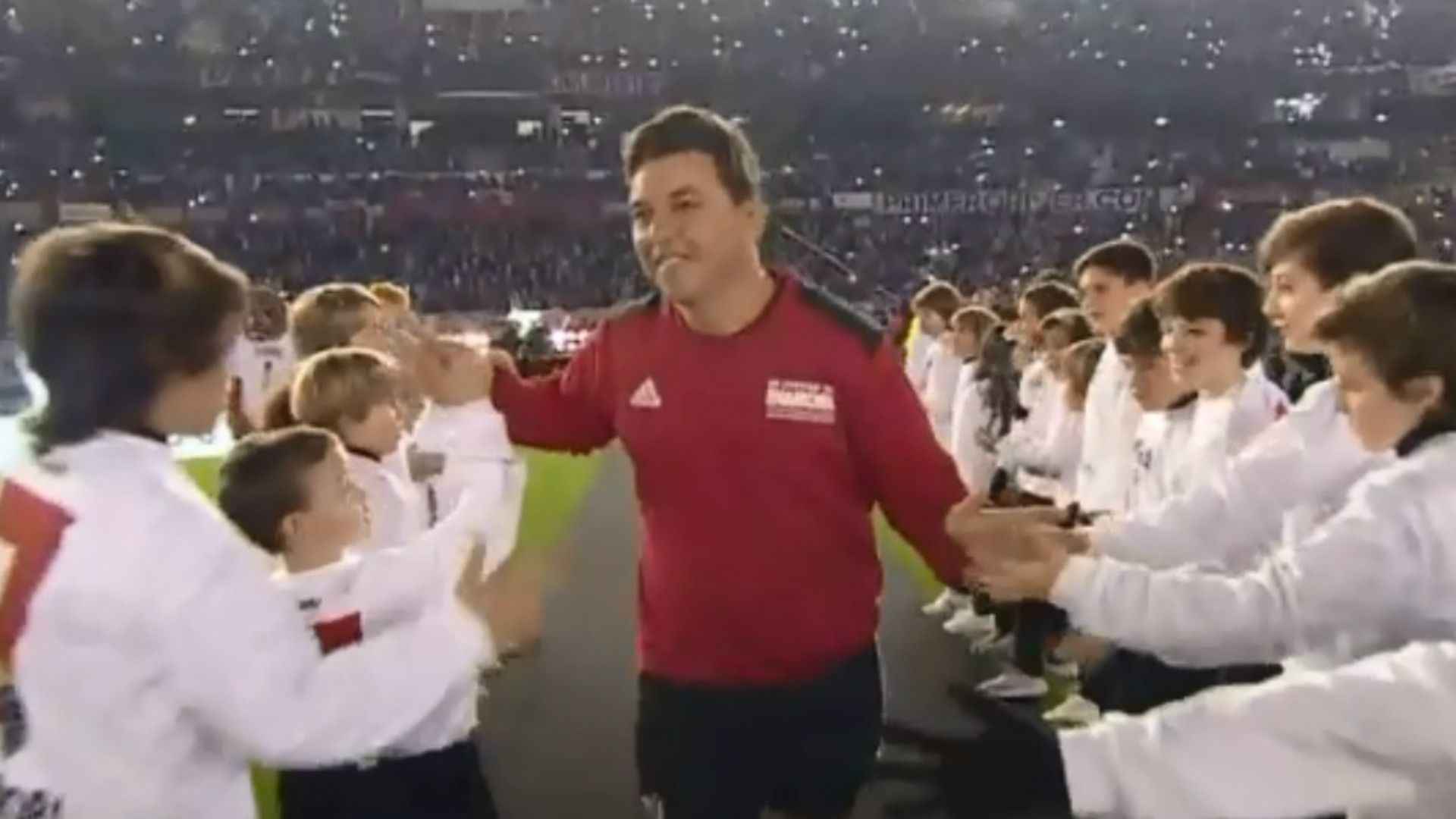 captura Marcelo Gallardo partido despedida Mora 13072019