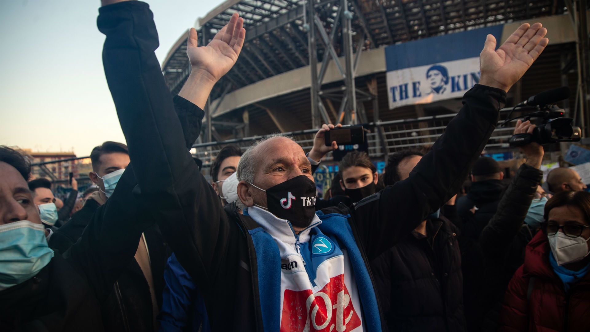 Napoli fans Maradona San Paolo
