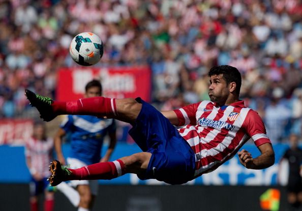 Diego Costa, Atlético de Madrid v Almería - Liga BBVA