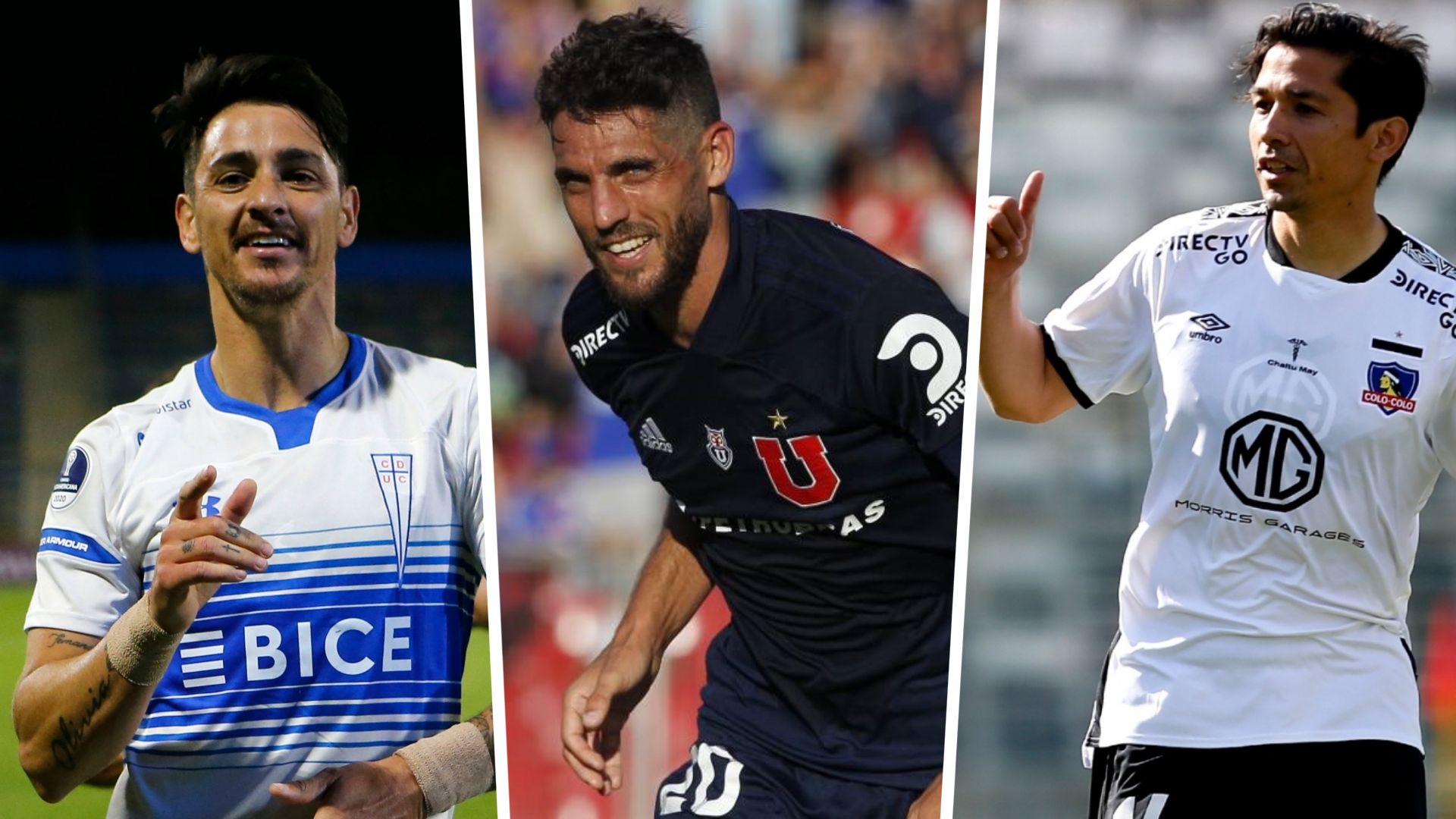 Fernando Zampedri, Joaquín Larrivey y Matías Fernández