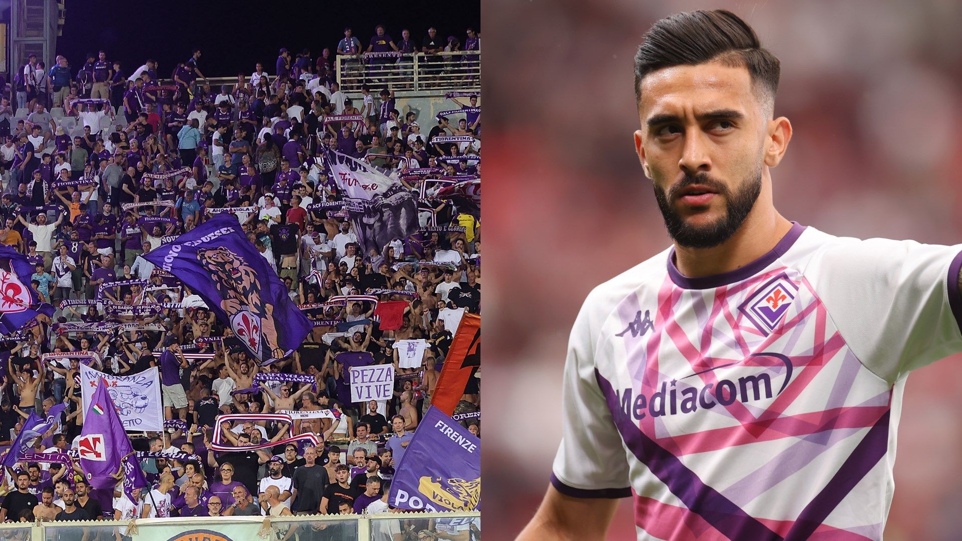 Fiorentina fans Nico Gonzalez