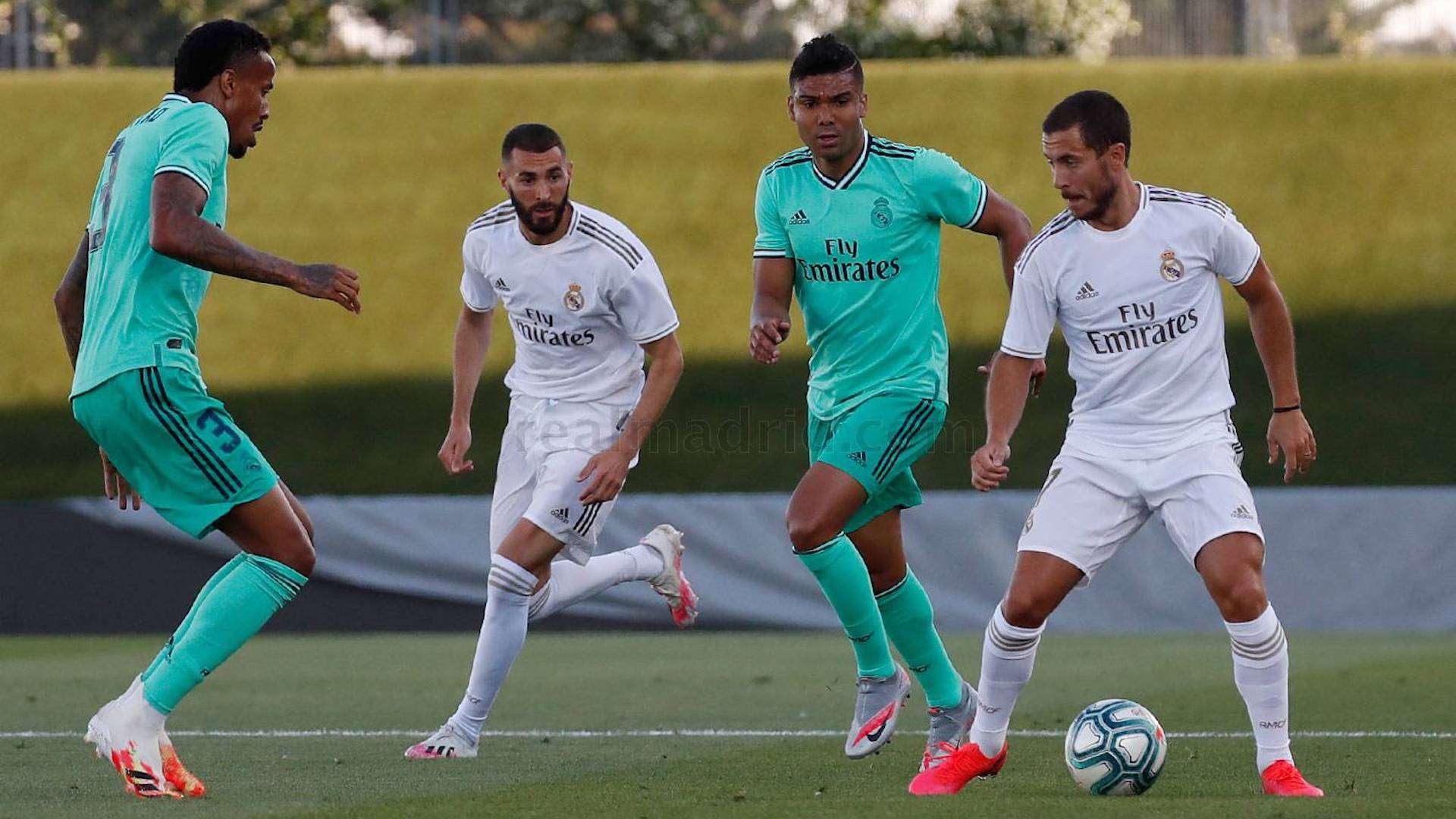 Hazard Benzema Casemiro Real Madrid