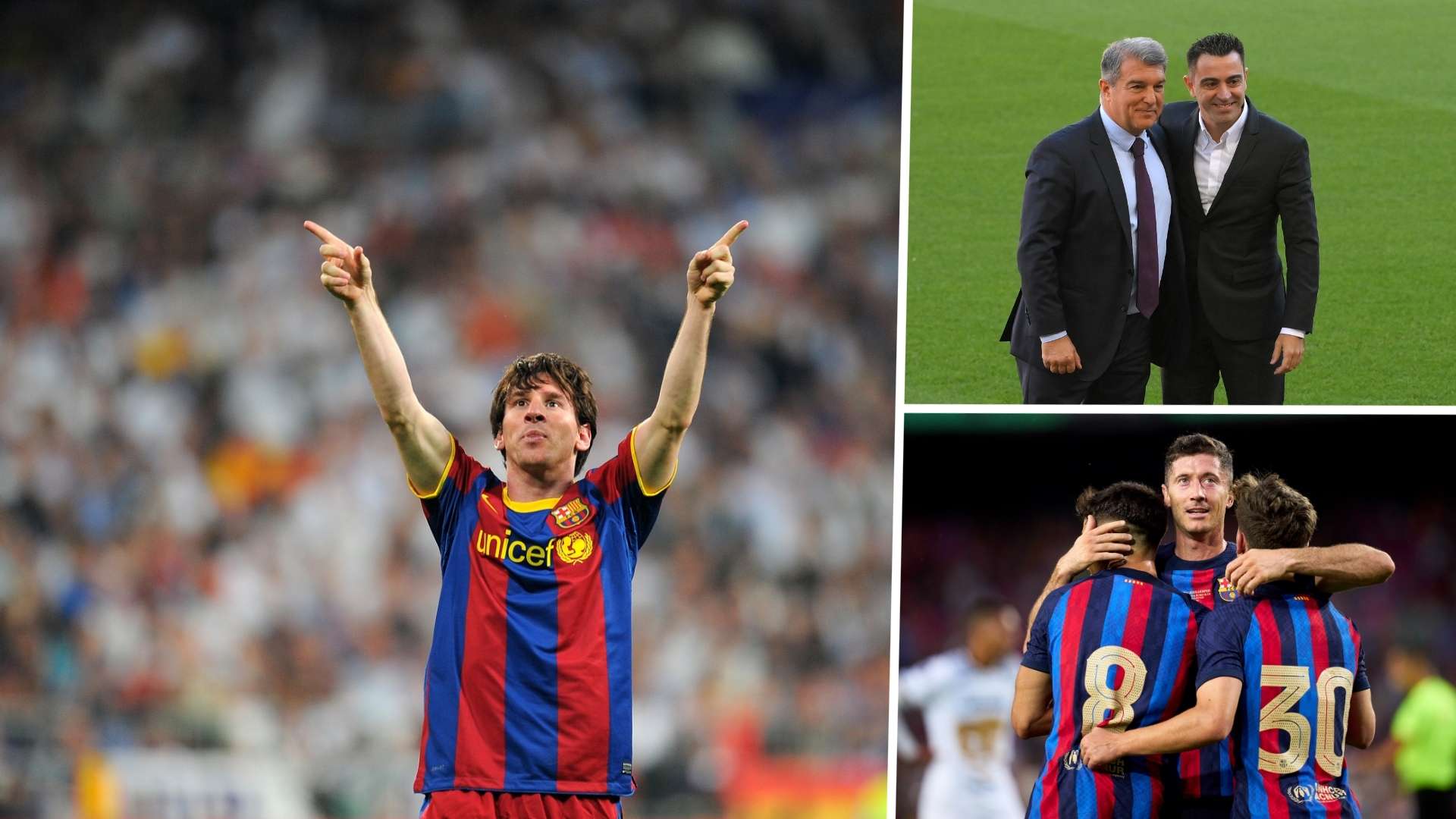 Messi Barcelona Gavi Pedri Xavi Laporta 