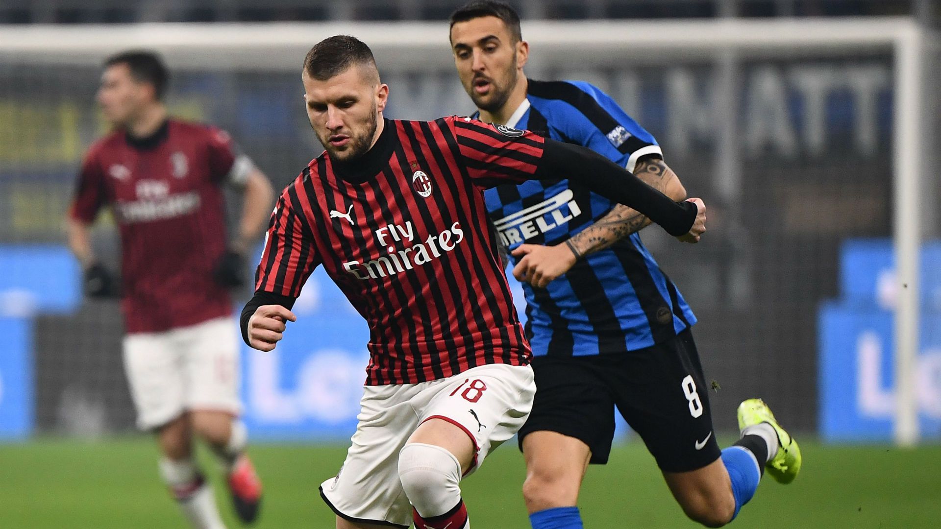 Matias Vecino Ante Rebic Inter Milan