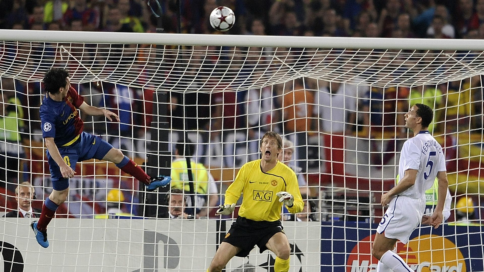 Lionel Messi Barcelona Manchester United Champions League 2008-2009