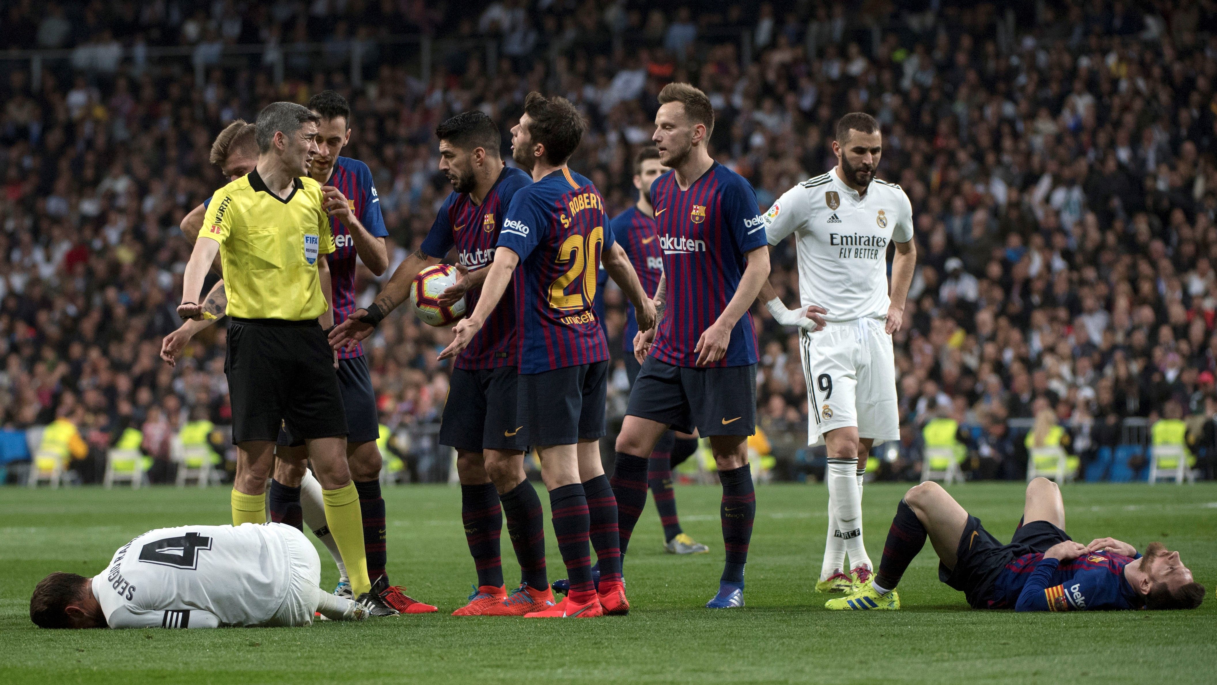 Sergio Ramos Lionel Messi Undiano Mallenco Real Madrid Barcelona LaLiga 02032019