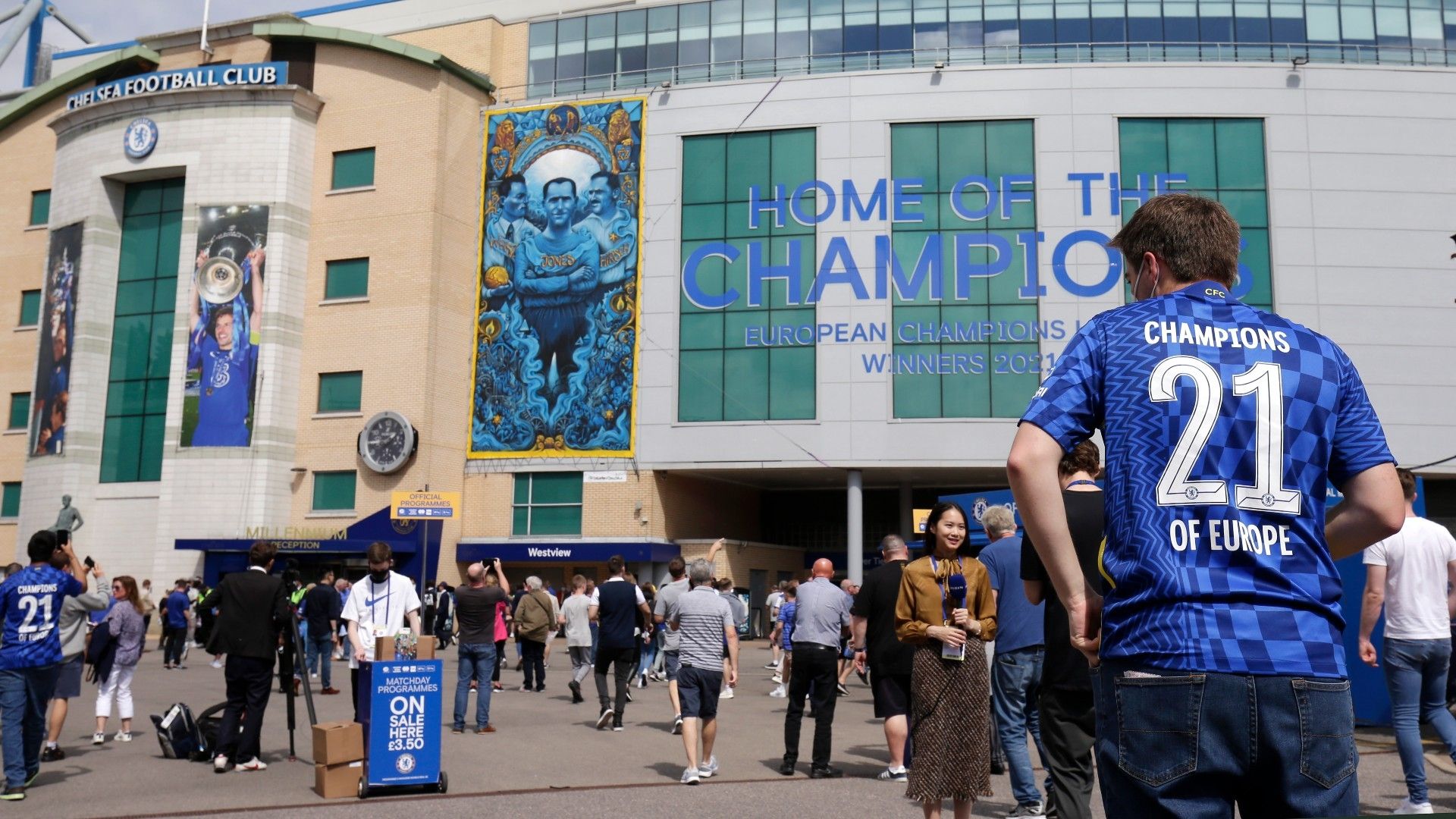 Chelsea fans Stamford Bridge 2021