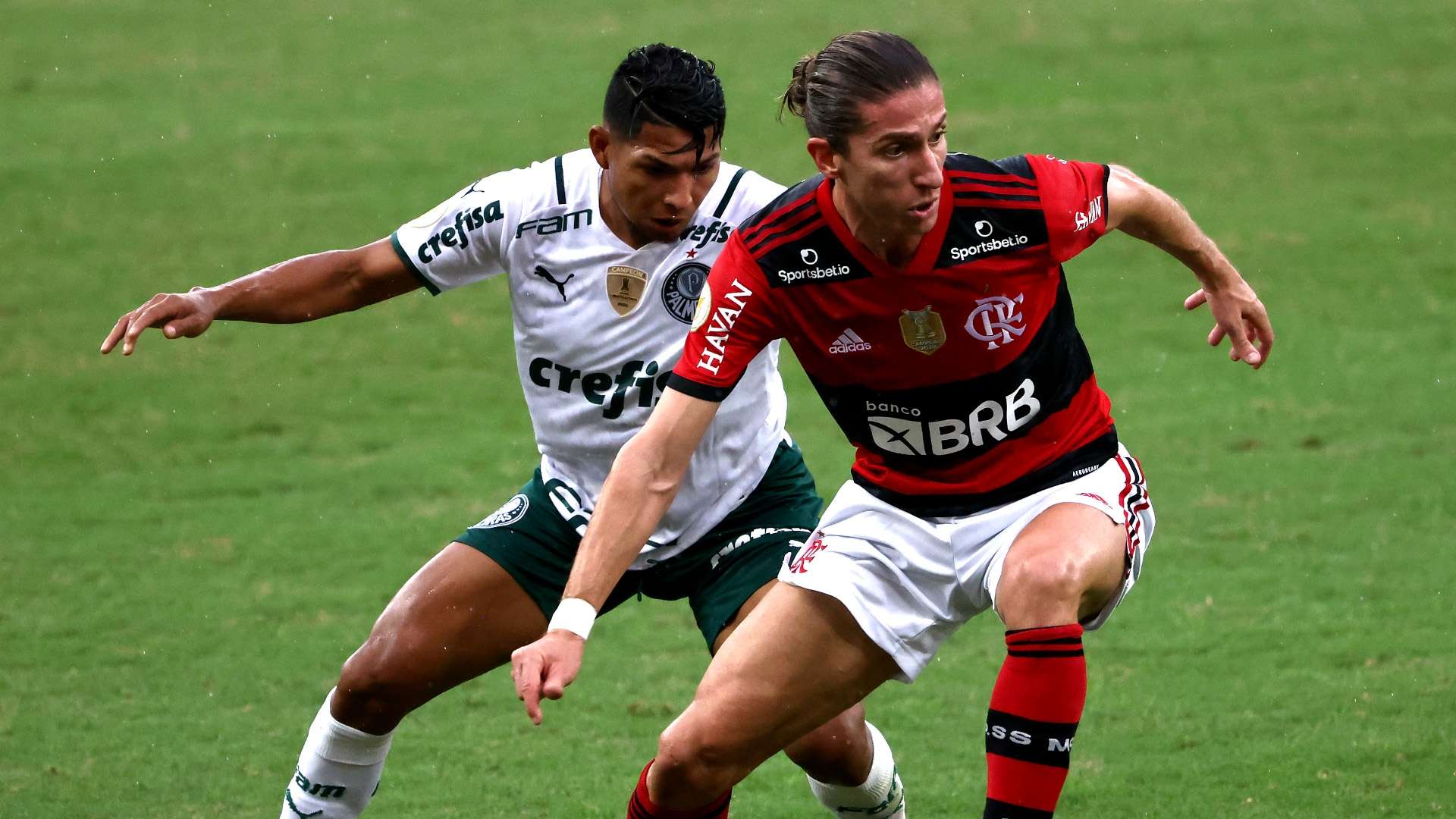 Rony e Filipe Luís - Flamengo x Palmeiras Brasileirão Série A 30052021