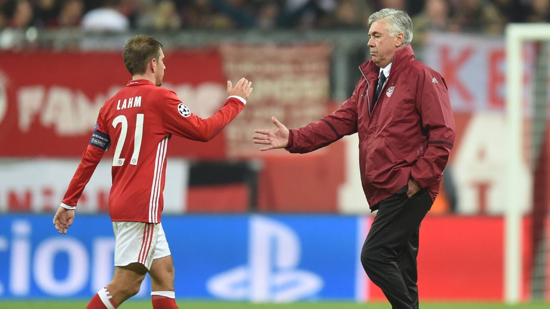 Philipp Lahm Carlo Ancelotti FC Bayern