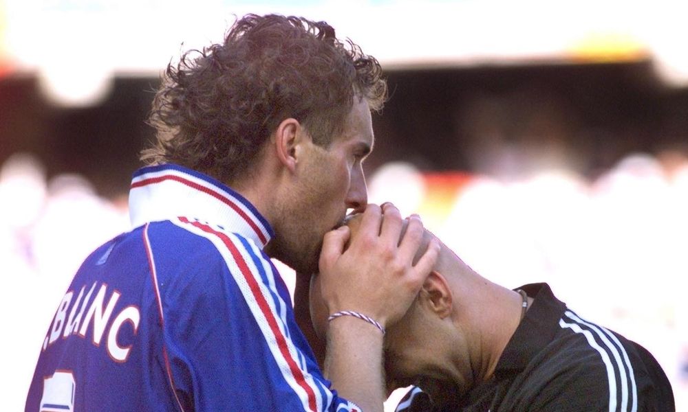 Laurent Blanc Fabien Barthez France Paraguay  World Cup 12252014