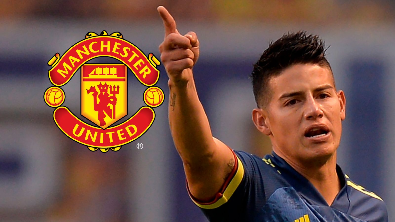 GFX James Rodriguez Manchester United