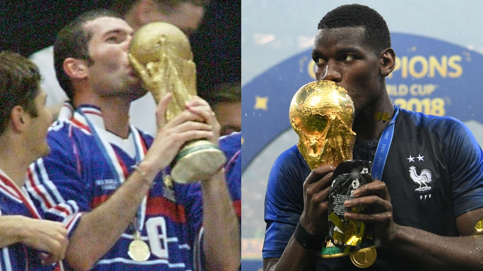 Paul Pogba Zinedine Zidane World Cup