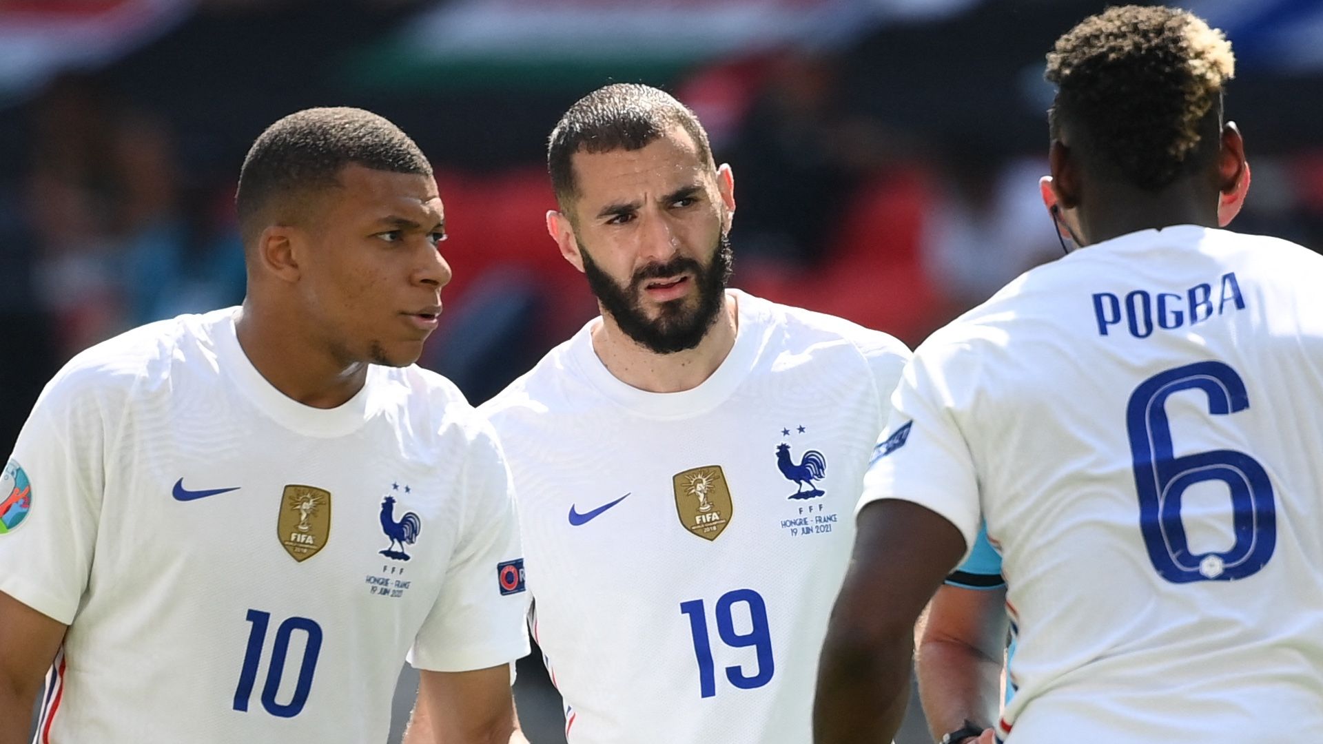 Karim Benzema Kylian Mbappe France 2021
