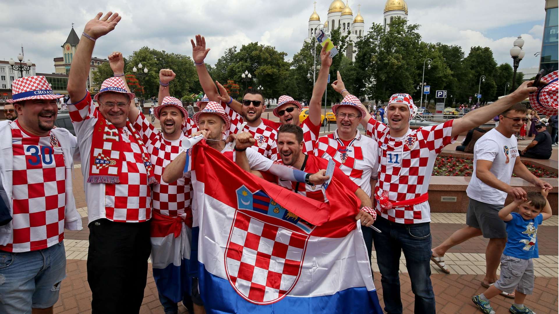 Croatia fans WC World Cup Russia 2018