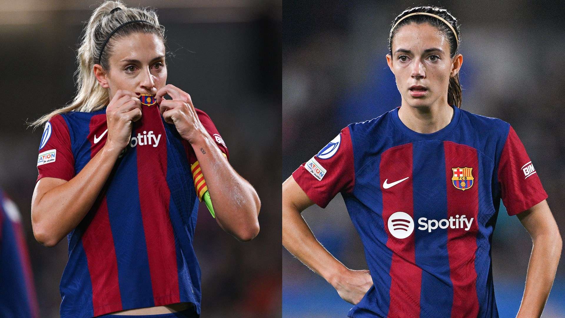 Alexia Putellas and Aitana Bonmati Barcelona split 2023-24