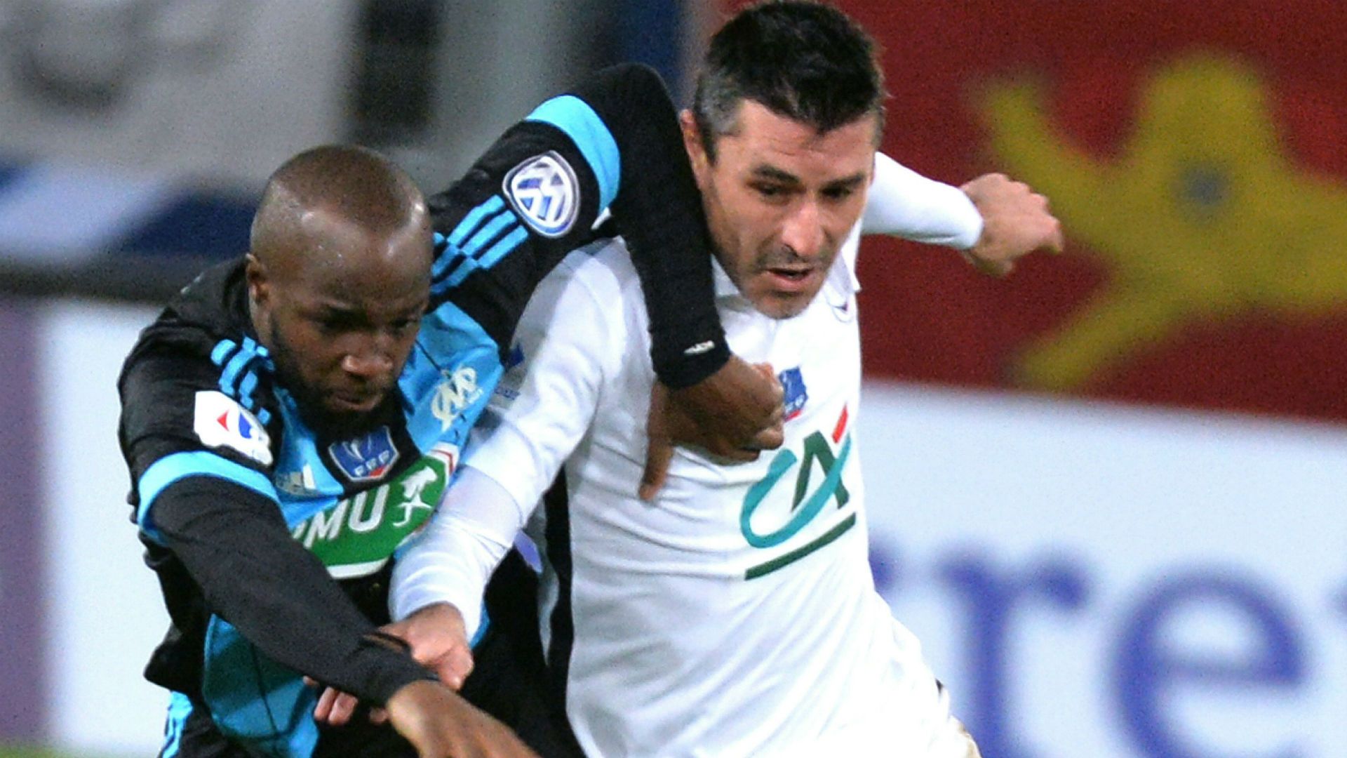 Julien Feret Lassana Diarra Caen Marseille Coupe de France 03012016