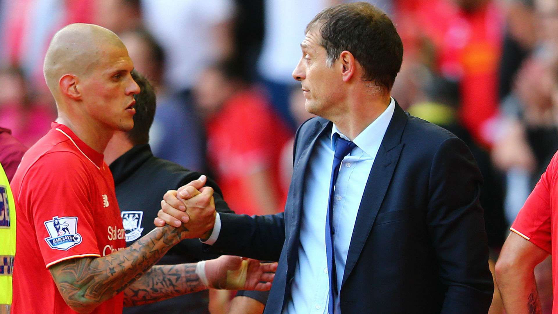 Slaven Bilic Martin Skrtel Liverpool West Ham 29082015