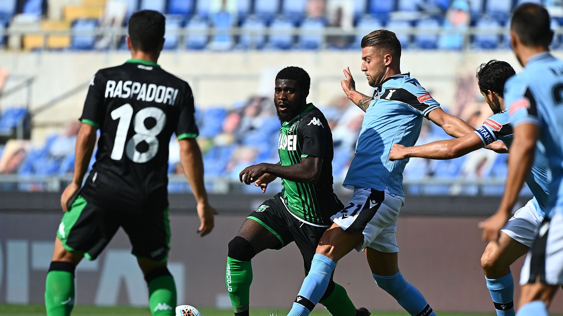 Sergej Milinkovic-Savic Jeremie Boga Lazio Sassuolo