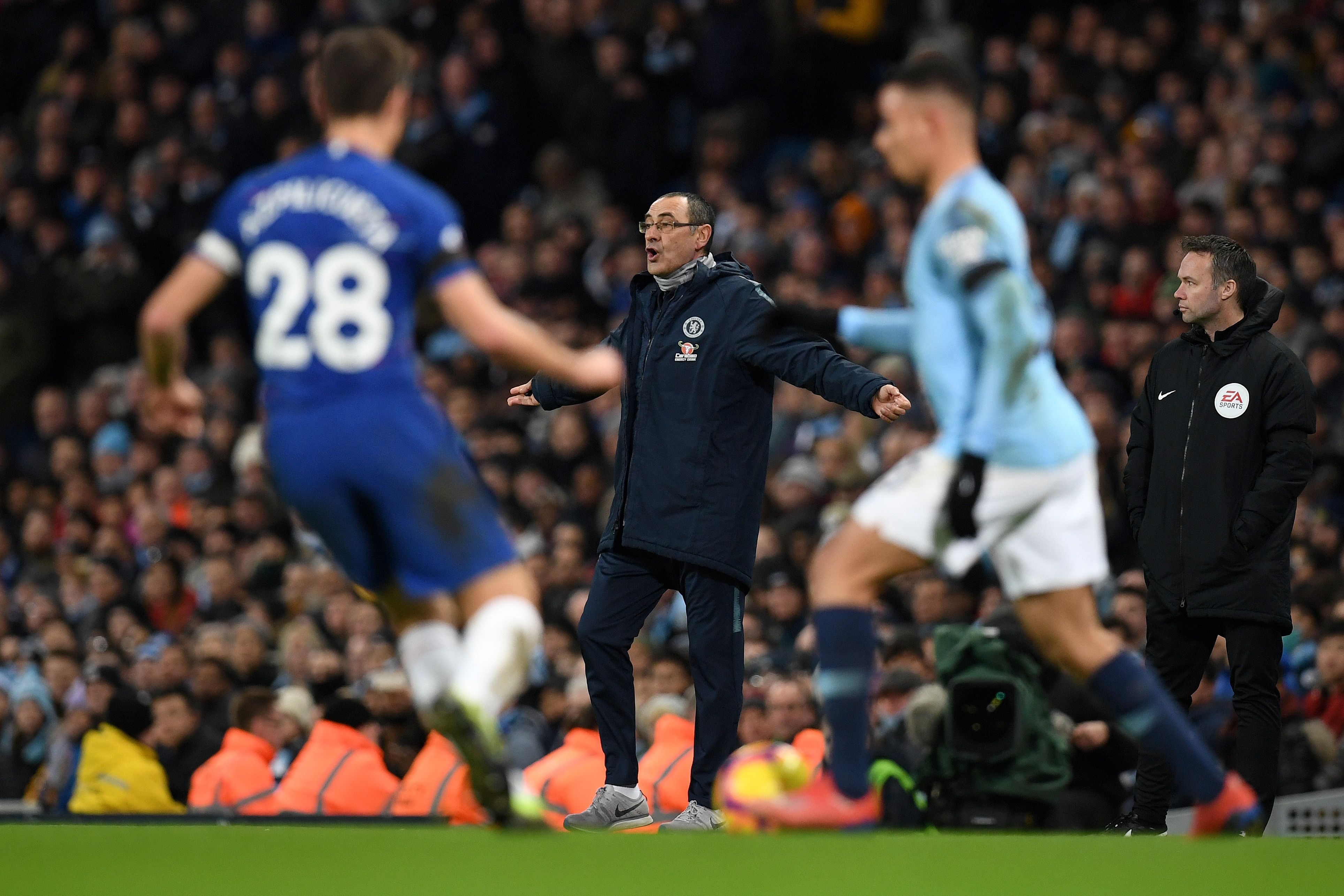 Maurizio Sarri Manchester City Chelsea Premier League 02/10/19