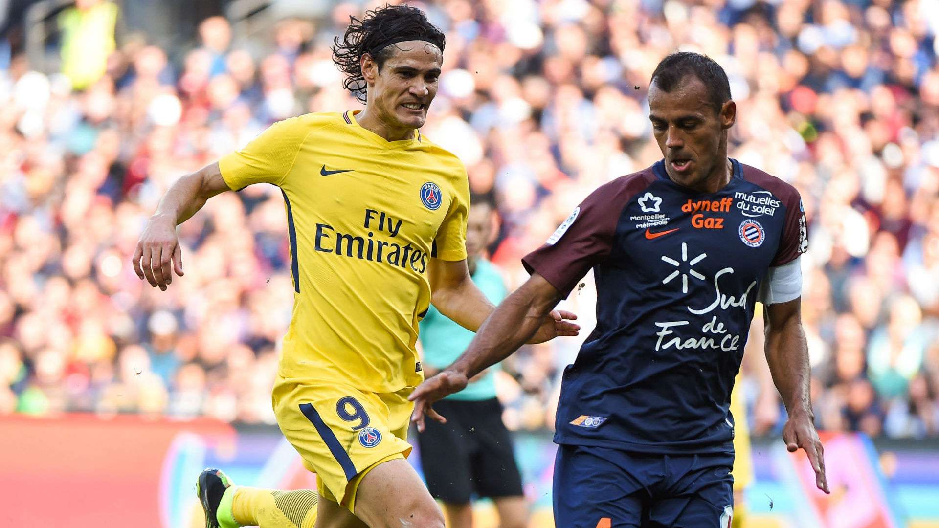 Edinson Cavani Vitorino Hilton Montpellier PSG Ligue 1 23092017
