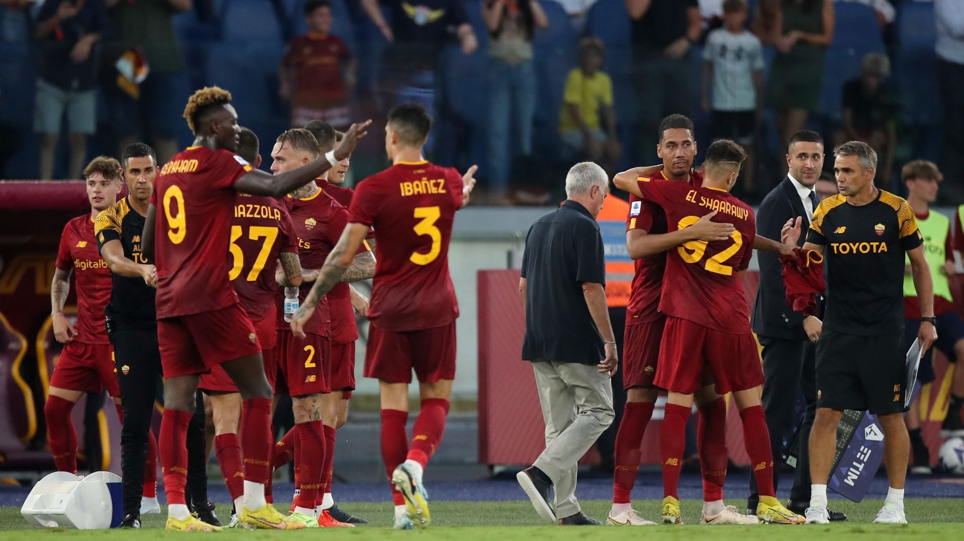 roma cremonese esultanza