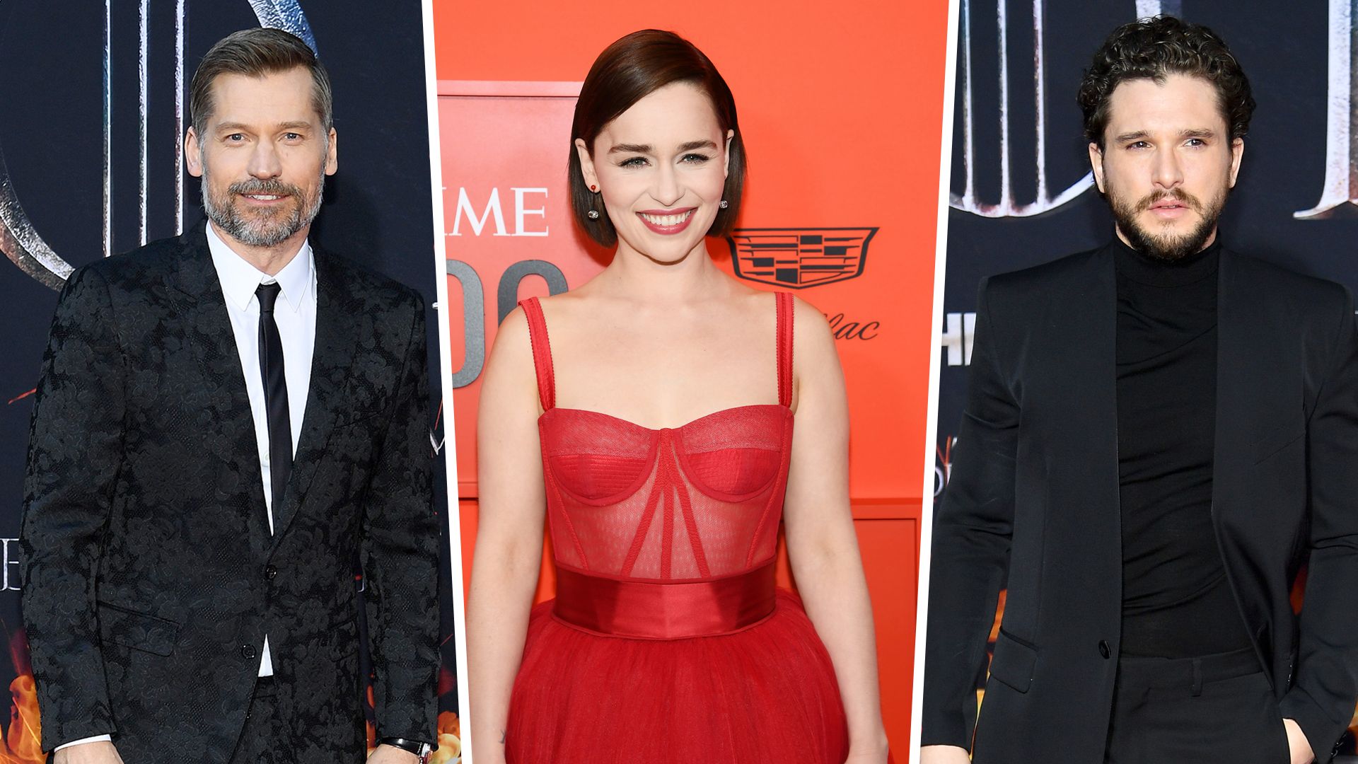 Game of Thrones Nikolaj Coster-Waldau Emilia Clarke Kit Harington