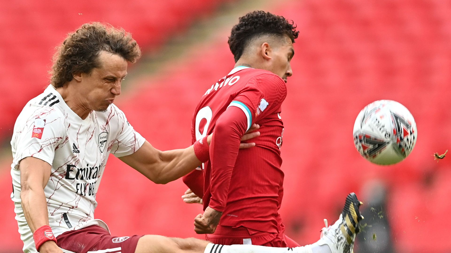 David Luiz Roberto Firmino Arsenal Liverpool Community Shield 2020