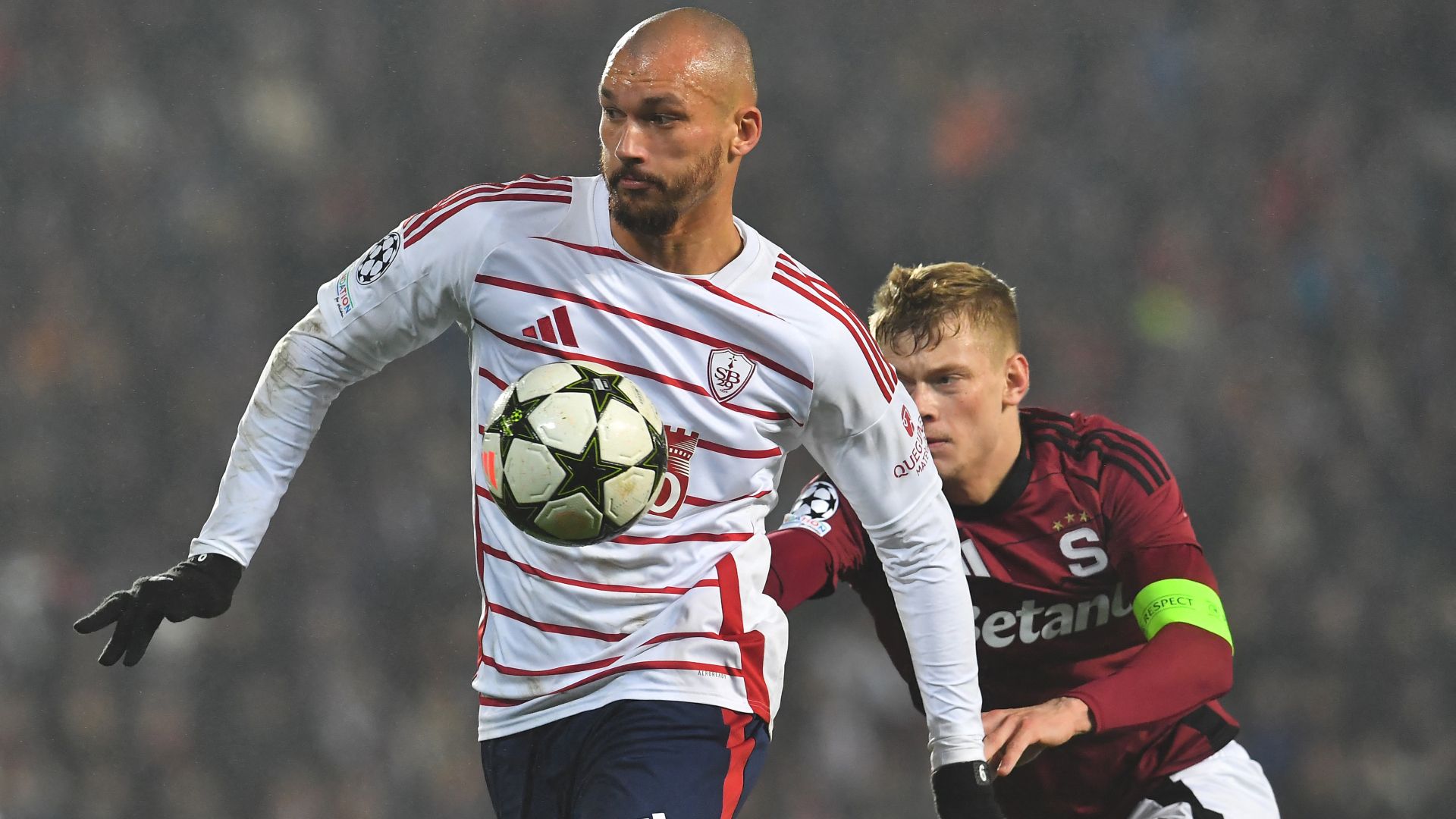 Ludovic Ajorque Sparta Praha Brest Champions League