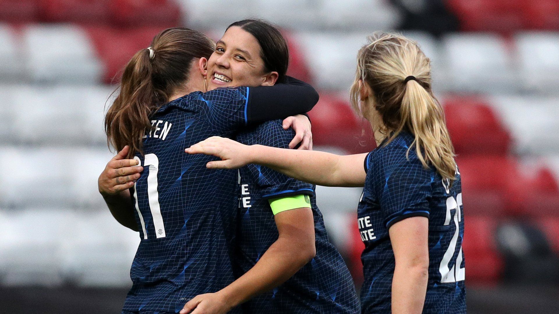 Chelsea Women celebrate 2023-24