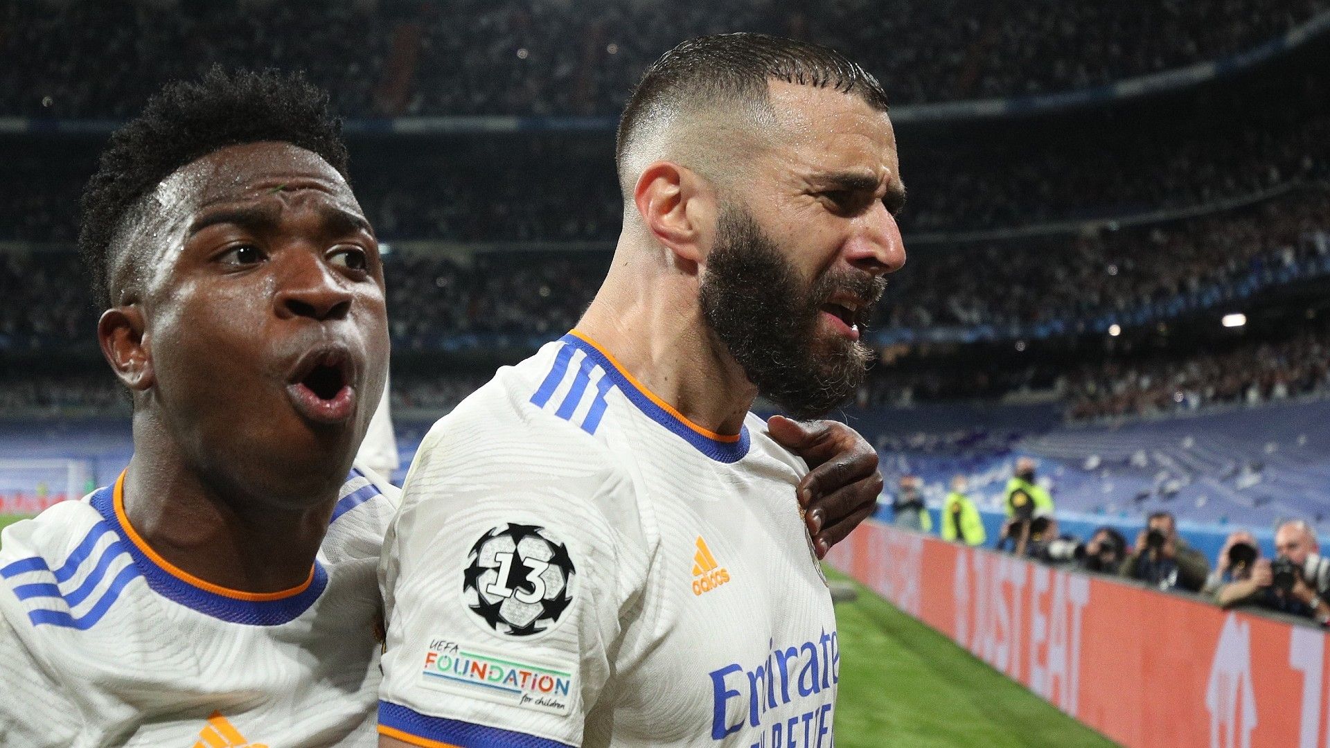 Vinicius Junior Karim Benzema Real Madrid 2021-22