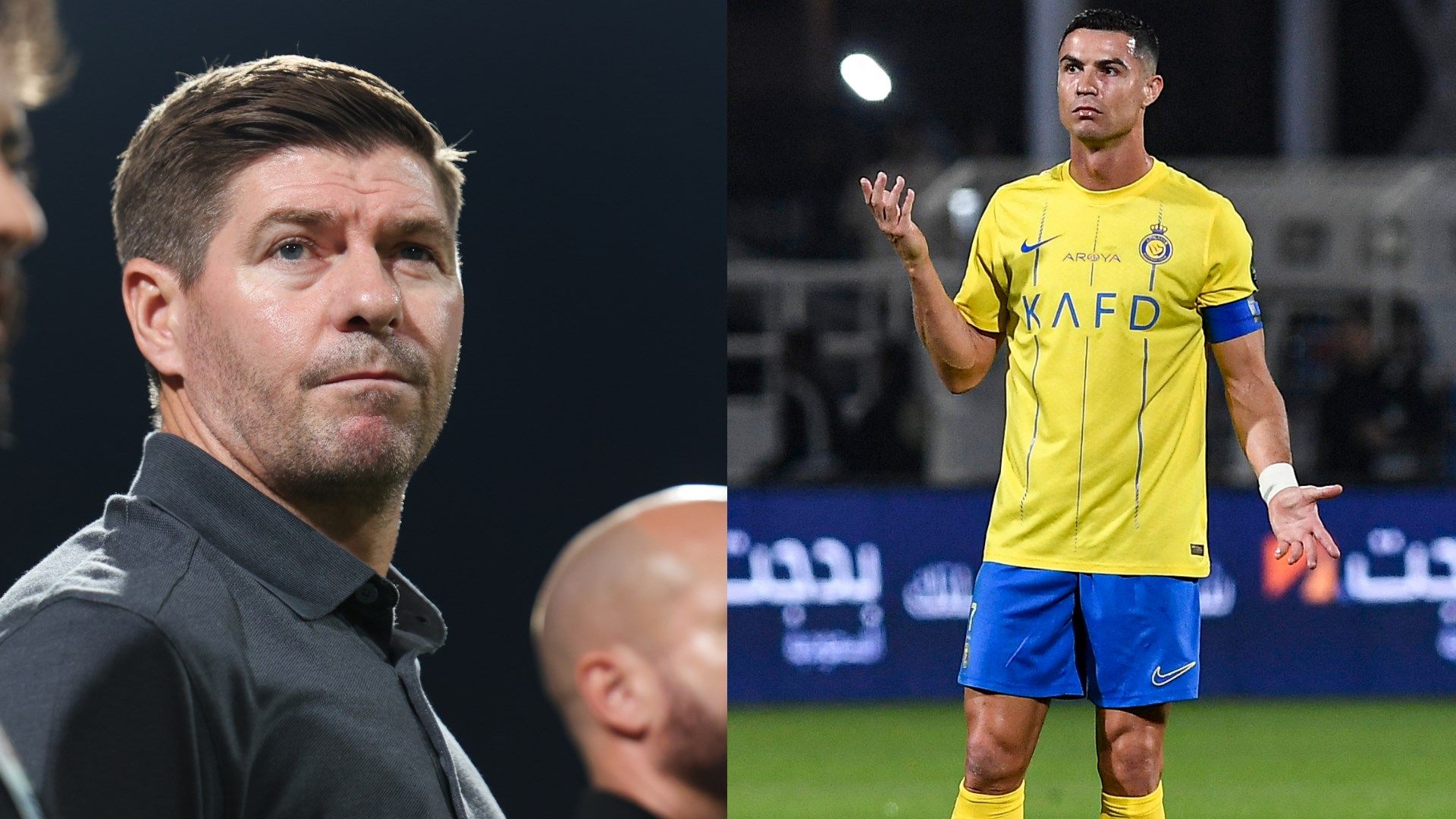 Steven Gerrard Ittifaq Cristiano Ronaldo Nassr 2023