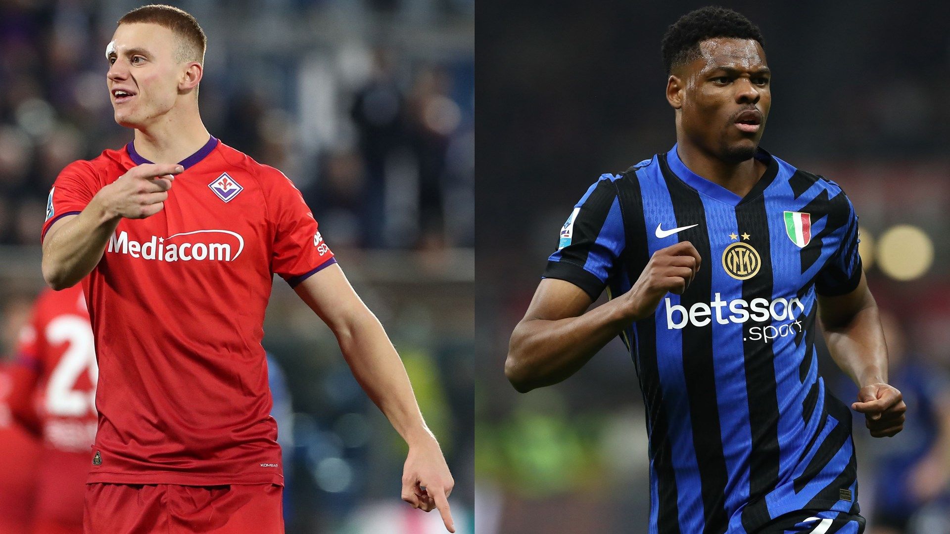 Pietro Comuzzo Denzel Dumfries Fiorrentina Inter