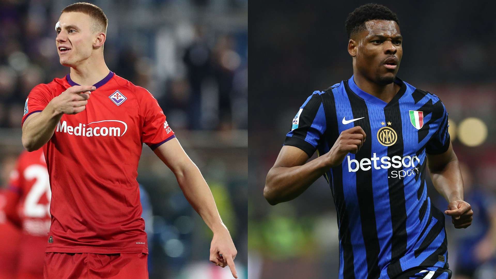 Pietro Comuzzo Denzel Dumfries Fiorrentina Inter