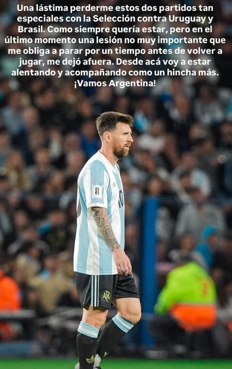 Lionel Messi Argentina withdrawal 2025