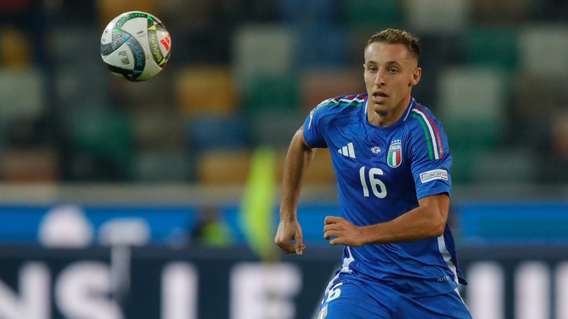 Davide Frattesi of Italy in action 